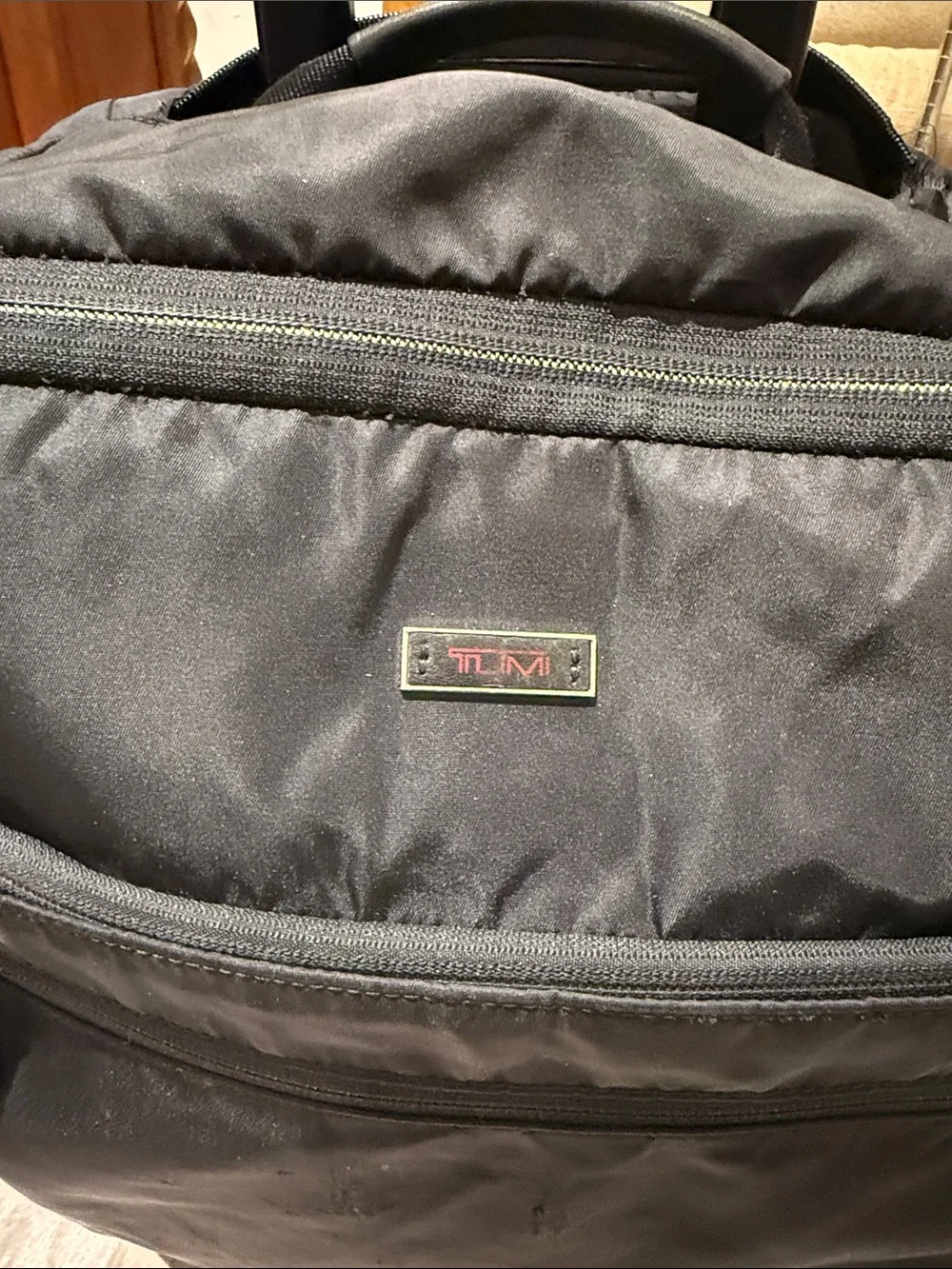 Tumi Black Ballistic Nylon Rolling Wheeled Carry-On Suitcase